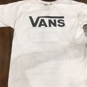 Plain white vans tee shirt